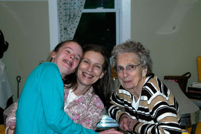 Three generations of giggle sisters.
